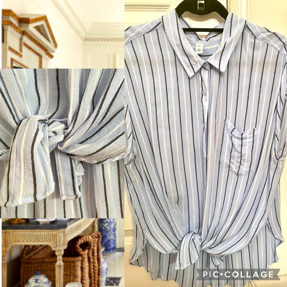 Nordstrom B.P. Button up top with cuffed s…